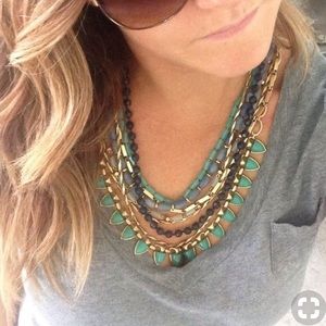 Stella & Dot Jewelry - Sutton Necklace - Green Stone Stella & Dot Jewelry - Sutton Necklace - Green Stone